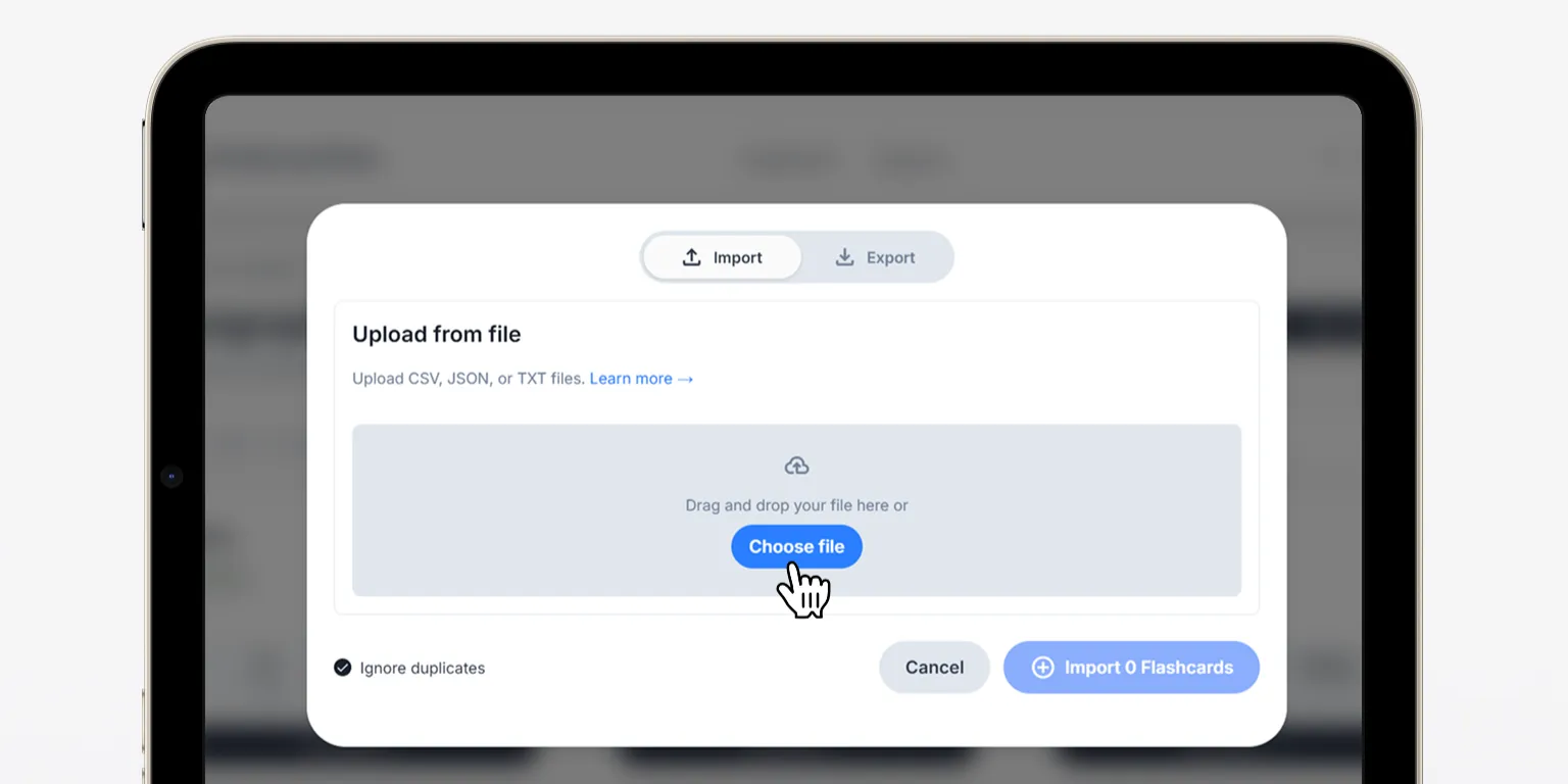Works seamlessly with Anki